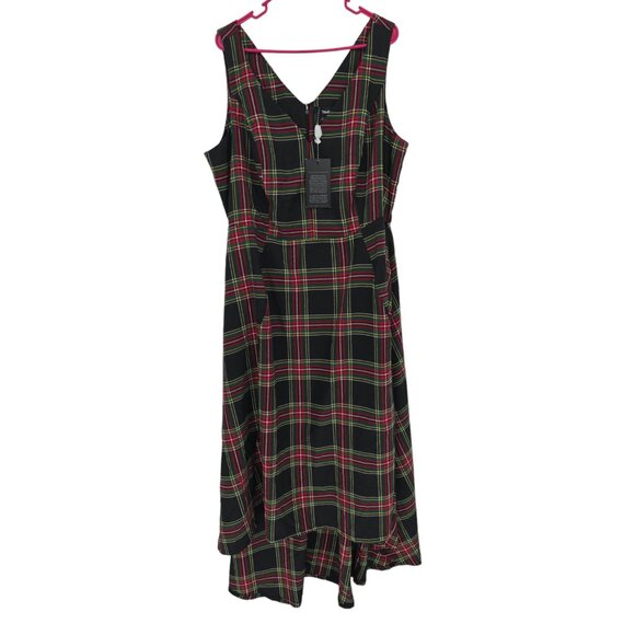 ModCloth x Collectif Size 16 Dress Isabella Rock Check Sleeveless NWT - Picture 1 of 7